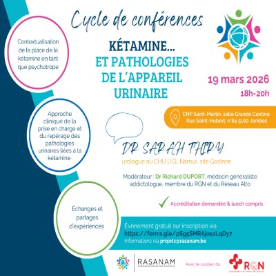 Conférence Kétamine et pathologies de l'appareil urinaire - 19 mars 2026 - CNP Saint-Martin