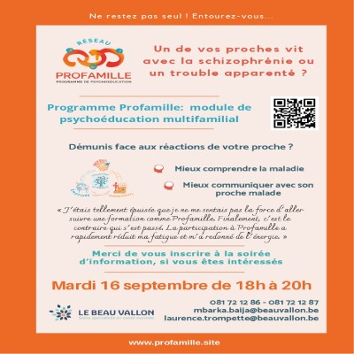Séance d'information - Programme Profamille - 16 septembre 2025 