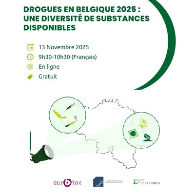 WEBINAIRE - Drogues en Belgique 2025 : une diversité de substances disponibles | 13 novembre